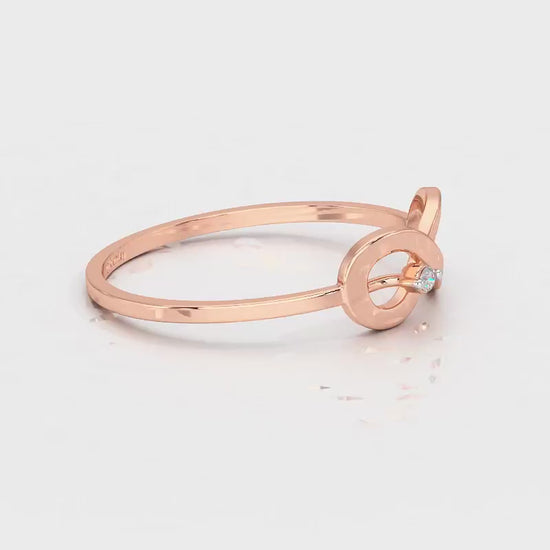 Tentacle Silver Ring - Rose Gold Video