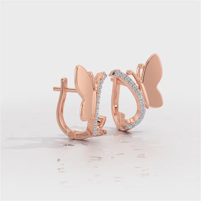 Perched Butterfly Silver Bali - Rose Gold Video