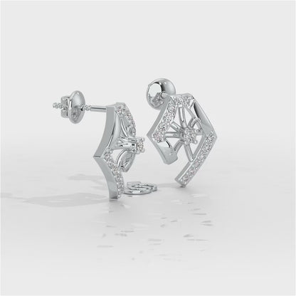 Forever Shine Silver Earrings - White Gold Video