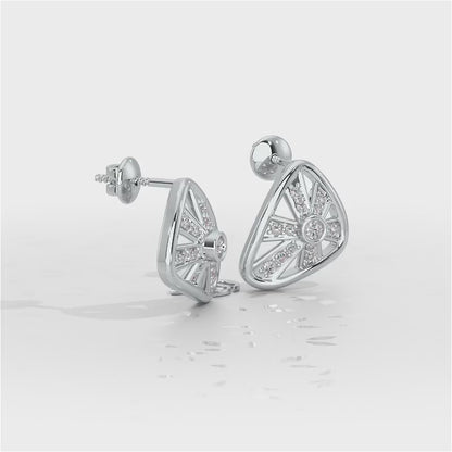 Eternal Glow Silver Earrings - White Gold Video