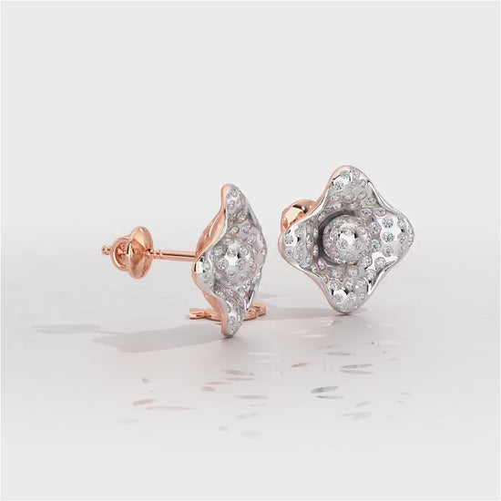 Timeless Twinkle Silver Earrings - Rose Gold Video