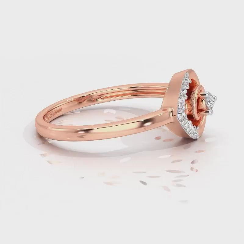 Ahana Silver Ring - Rose Gold Video