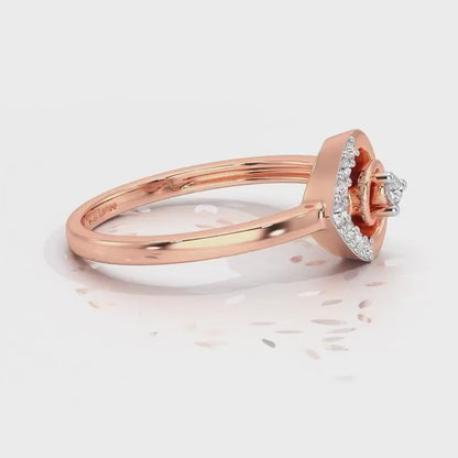 Ahana Silver Ring - Rose Gold Video