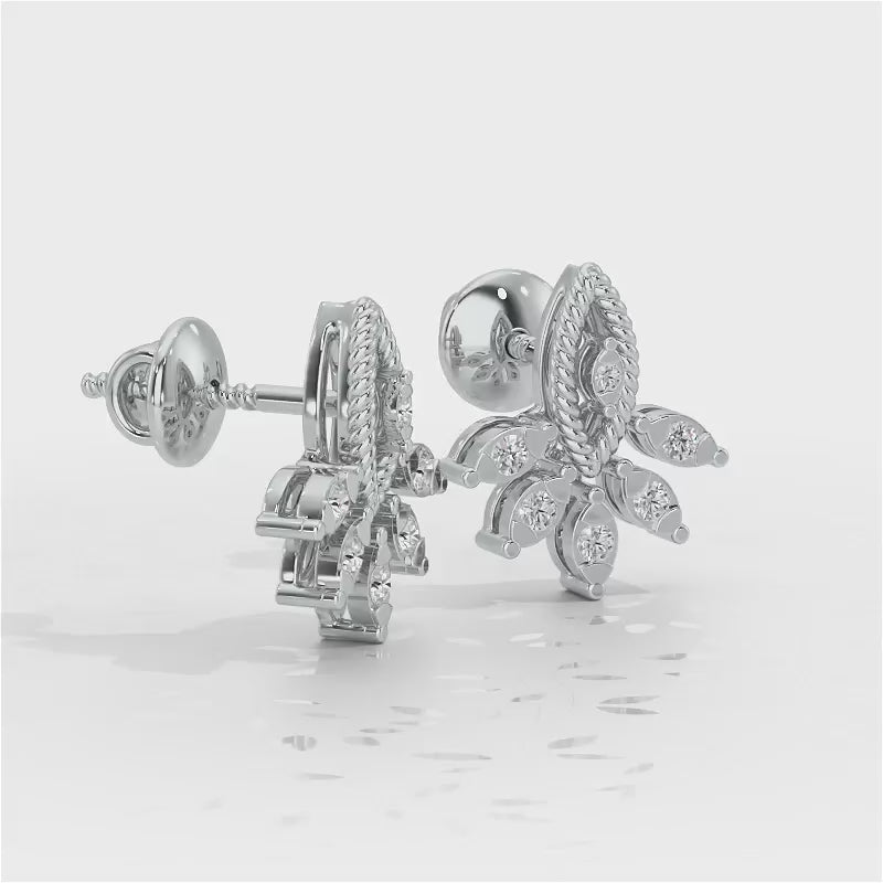 Eminente Silver Studs - White Gold Video