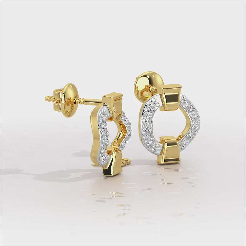 Sparklecircles Silver Earrings - Yellow Gold Video