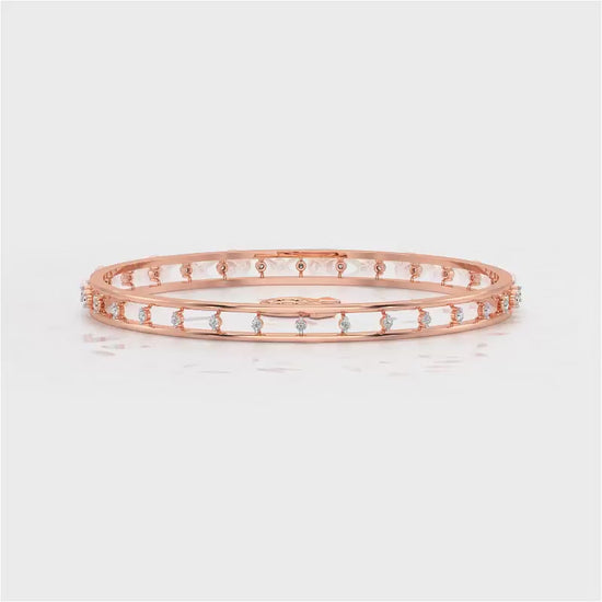 Embracing Silver Bangles - Rose Gold Video