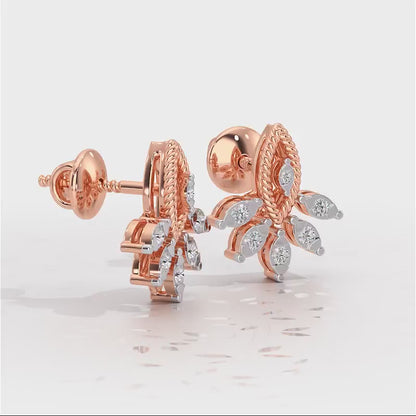 Eminente Silver Studs - Rose Gold Video