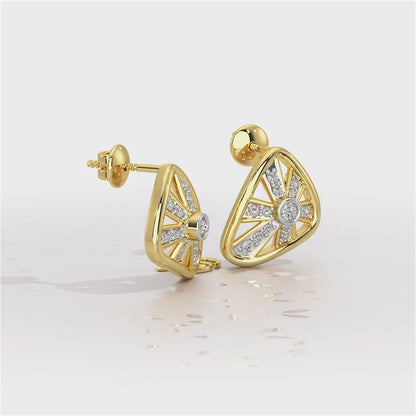 Eternal Glow Silver Earrings - Yellow Gold Video
