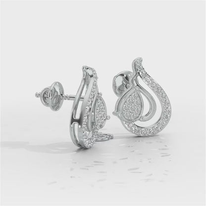 Drop in drops Silver Earrings - White Gold Video