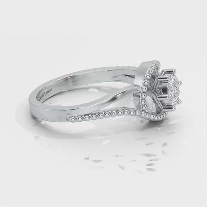 Prisma Silver Ring - White Gold Video