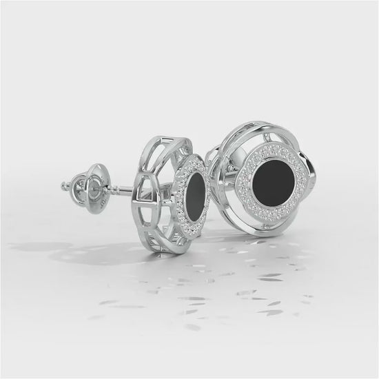 White Beauty Silver Earrings - White Gold Video