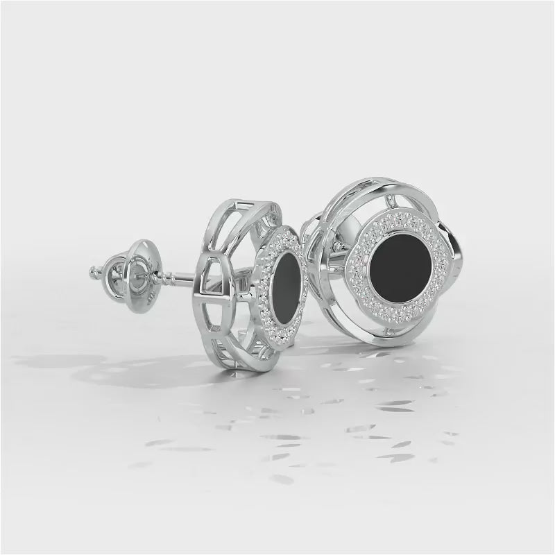 White Beauty Silver Earrings - White Gold Video
