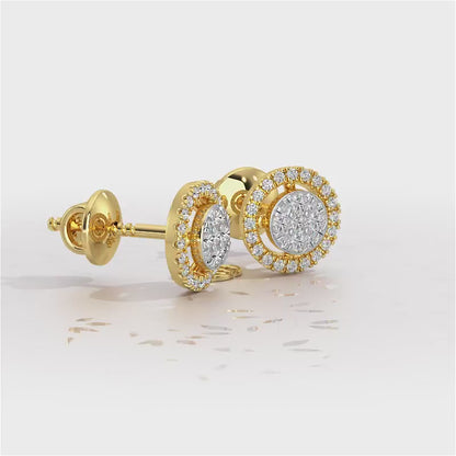 Starry King Silver Earrings - Yellow Gold Video