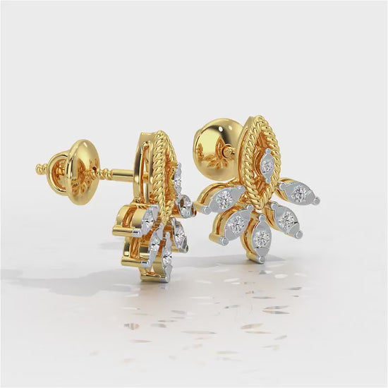 Eminente Silver Studs - Yellow Gold Video