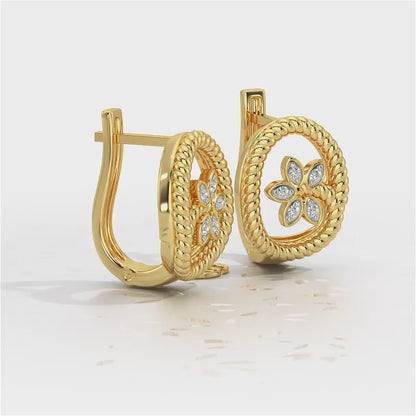 Oval Bloom Silver Bali - Yellow Gold Video