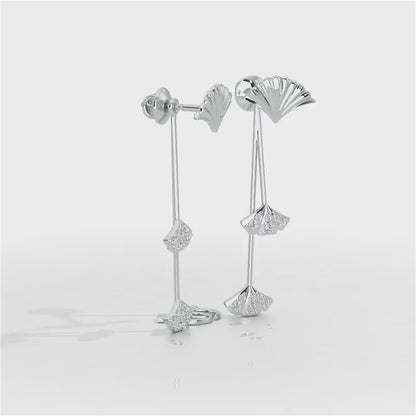 Radiant Rhapsody Silver Drop Earrings - White Gold Video