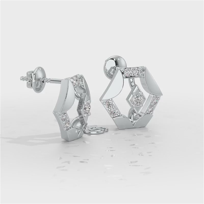 Silver Darlings Silver Earrings - White Gold Video