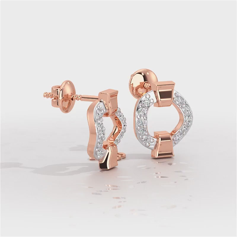 Sparklecircles Silver Earrings - Rose Gold Video