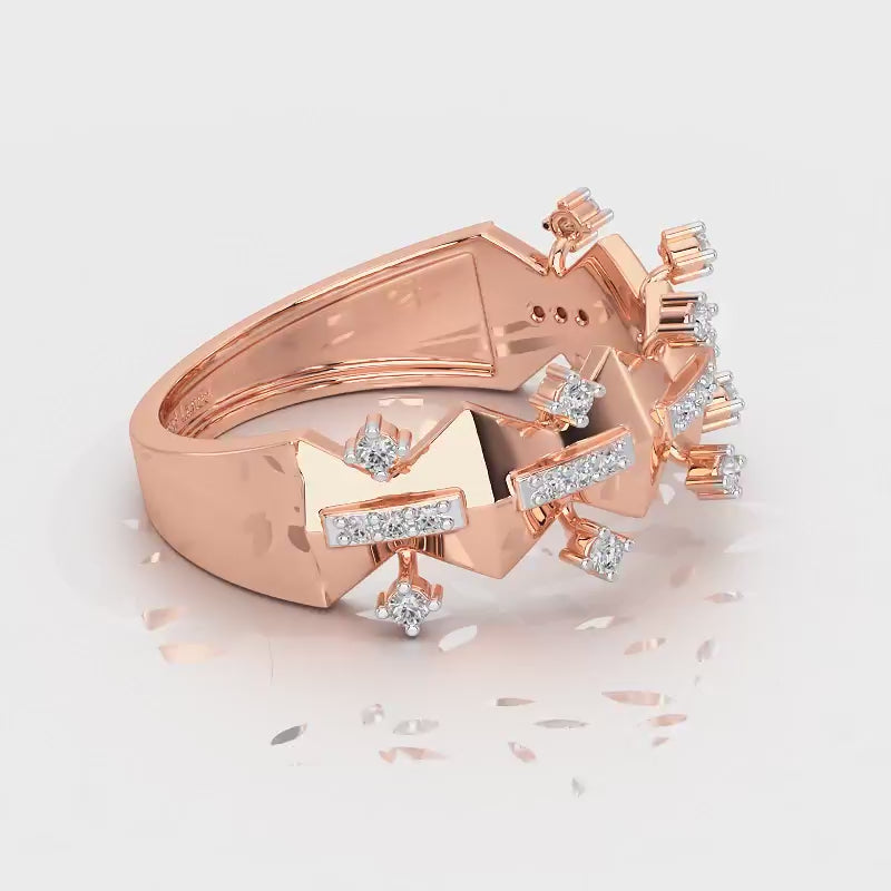 Sheen Party Silver Ring - Rose Gold Video