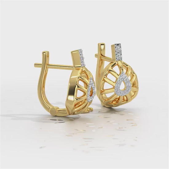 Leaf Amulet Silver Bali - Yellow Gold Video