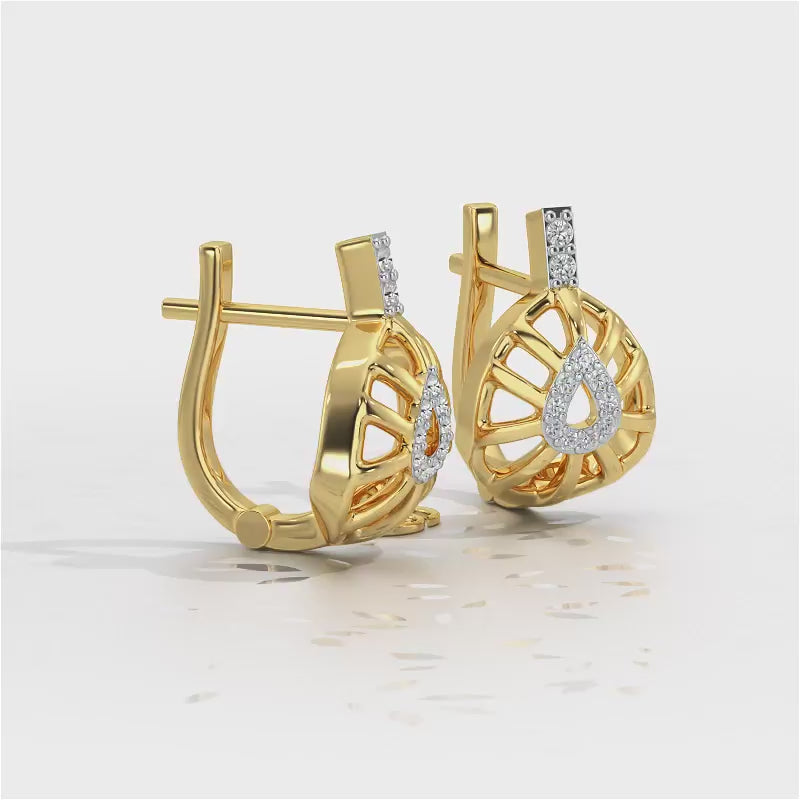 Leaf Amulet Silver Bali - Yellow Gold Video