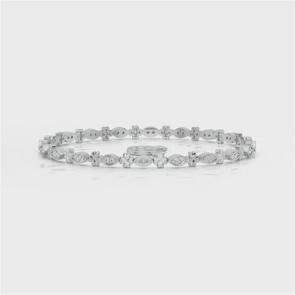 Classy Silver Bangles - White Gold Video