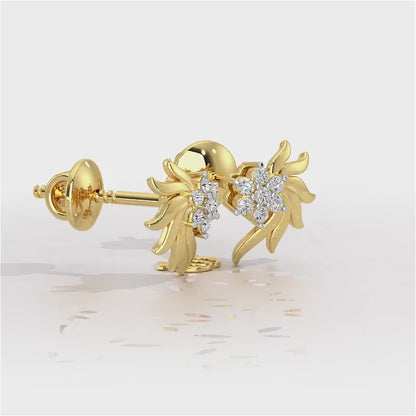 Refined Reflections Silver Stud Earrings - Yellow Gold Video