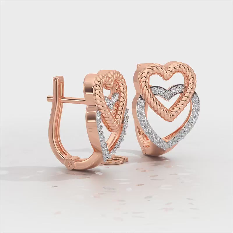 Stuck Hearts Silver Bali - Rose Gold Video