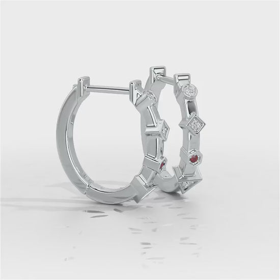Luxurious Lullaby Silver Bali Earrings - White Gold Video
