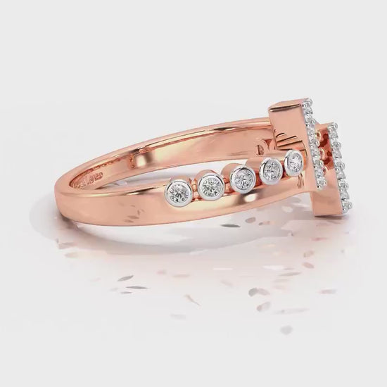 Aahana Silver Ring - Rose Gold Video