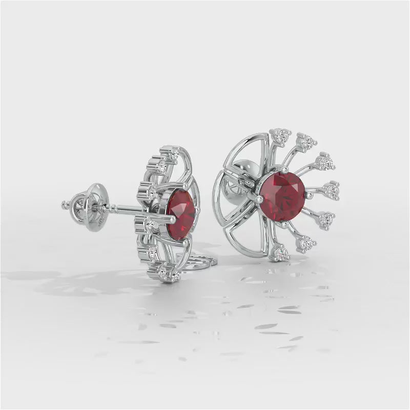 Visual Treat Silver Earrings - White Gold Video
