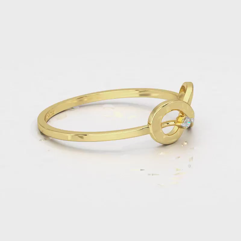 Tentacle Silver Ring - Yellow Gold Video
