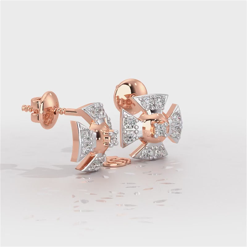 Starlight Serenade Silver Earrings - Rose Gold Video