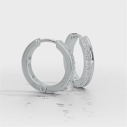 Simplicity Silver Bali Earrings - White Gold Video