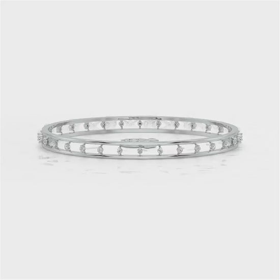 Embracing Silver Bangles - White Gold Video