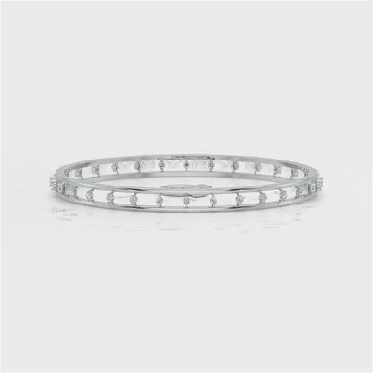 Embracing Silver Bangles - White Gold Video