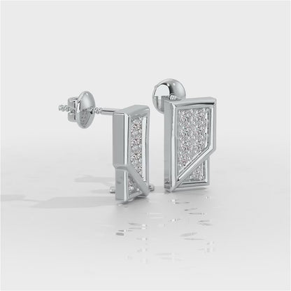 Crisp Shine Silver Earrings - White Gold Video