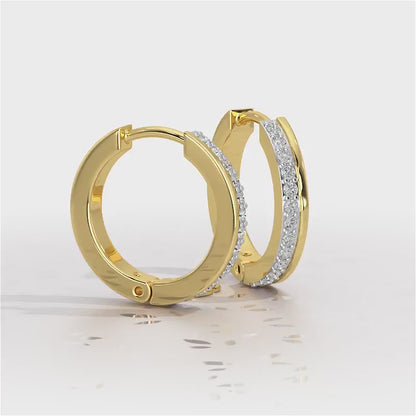 Simplicity Silver Bali Earrings - Yellow Gold Video