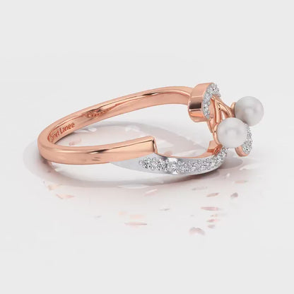 Little Shine Silver Ring - Rose Gold Video
