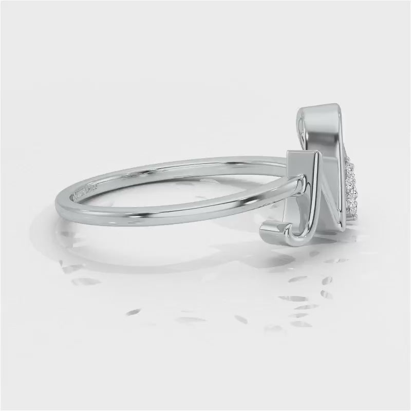 Flora N Silver Ring - White Gold Video