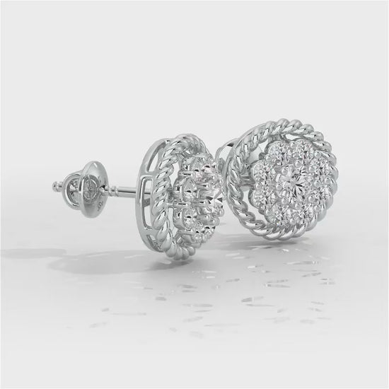 Luxe Luster Silver Earrings - White Gold Video