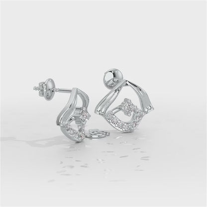 Galactic Glam Silver Earrings - White Gold Video