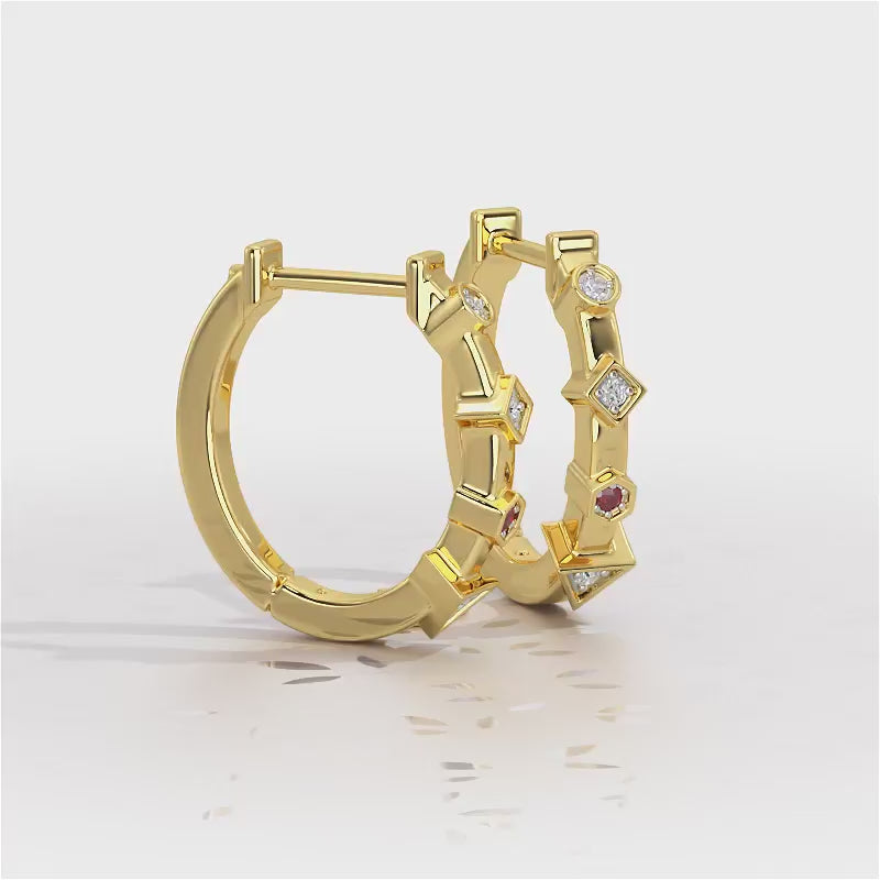 Luxurious Lullaby Silver Bali Earrings - Yellow Gold Video