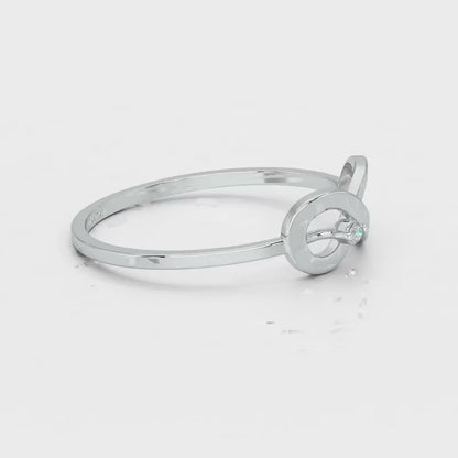 Tentacle Silver Ring - White Gold Video