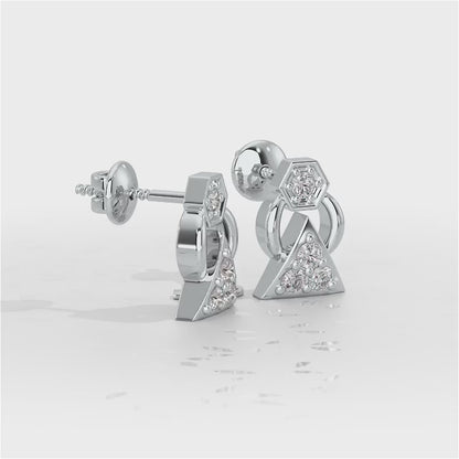 Twinkle Toes Silver Earrings - White Gold Video