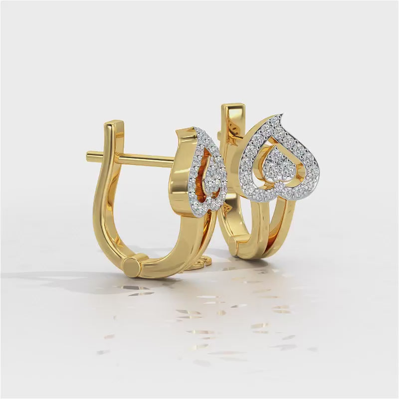 Heart Flame Silver Bali - Yellow Gold Video