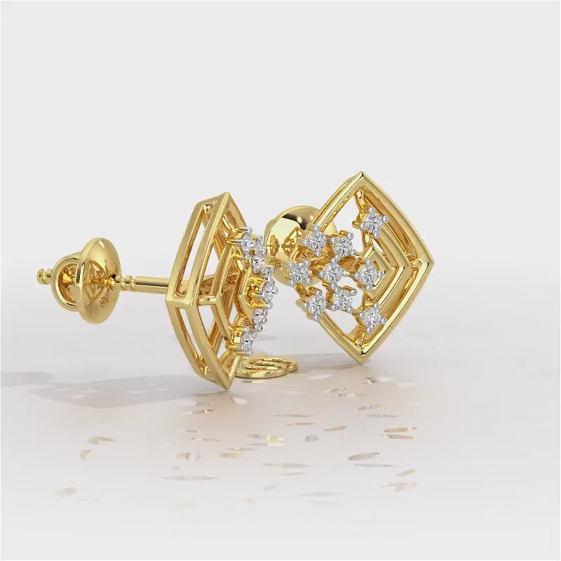 Mystic Trinket Silver Earrings - Yellow Gold Video