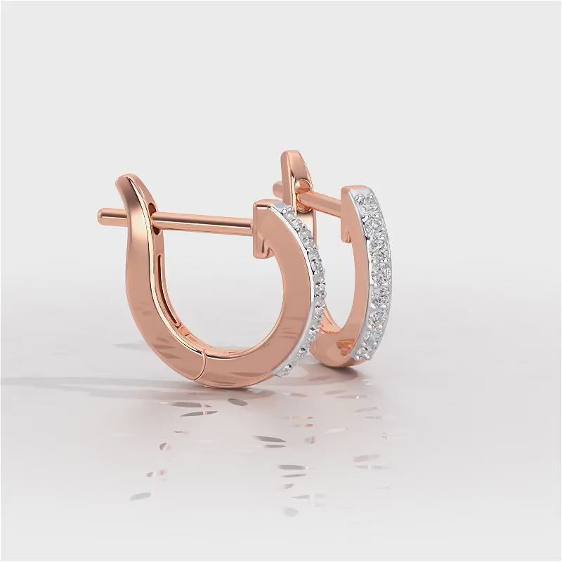 Celeste Silver Bali Earrings - Rose Gold Video