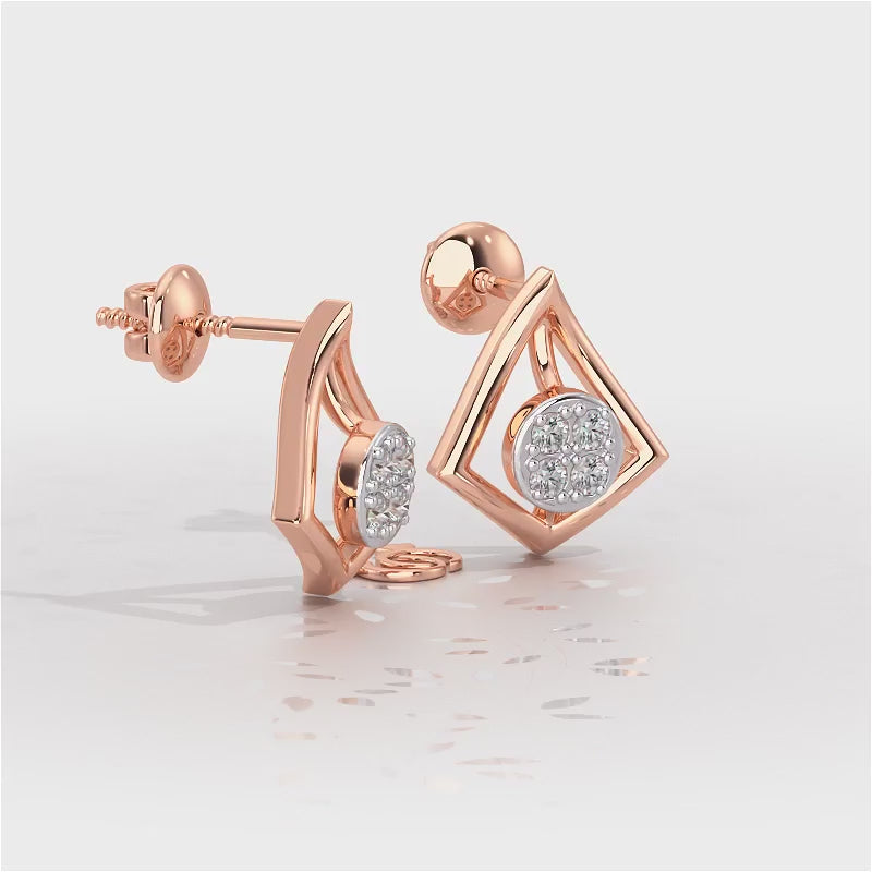 Shine Squad Silver Earrings - Rose Gold Video