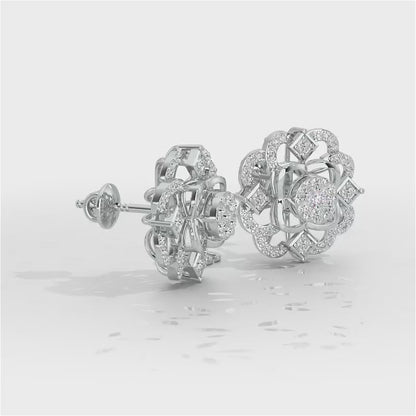 Silk Shimmer Silver Earrings - White Gold Video